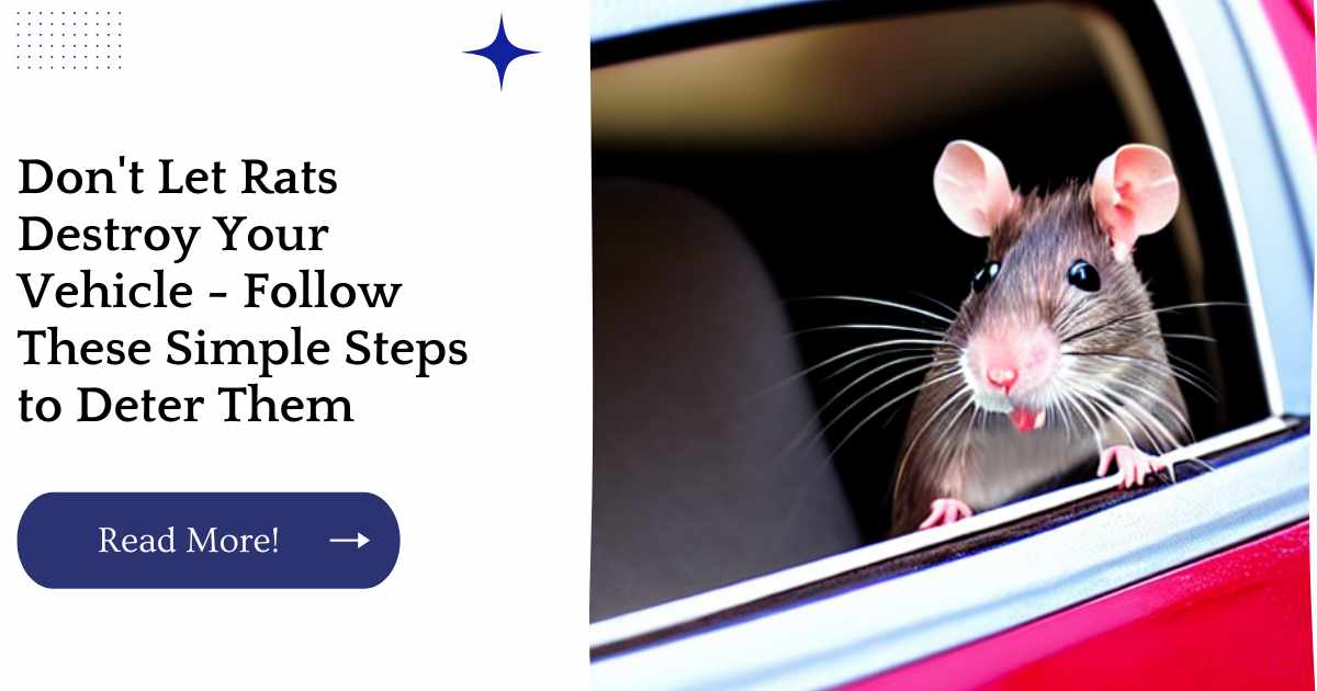 Don't Let Rats Destroy Your Vehicle - Follow These Simple Steps to Deter Them